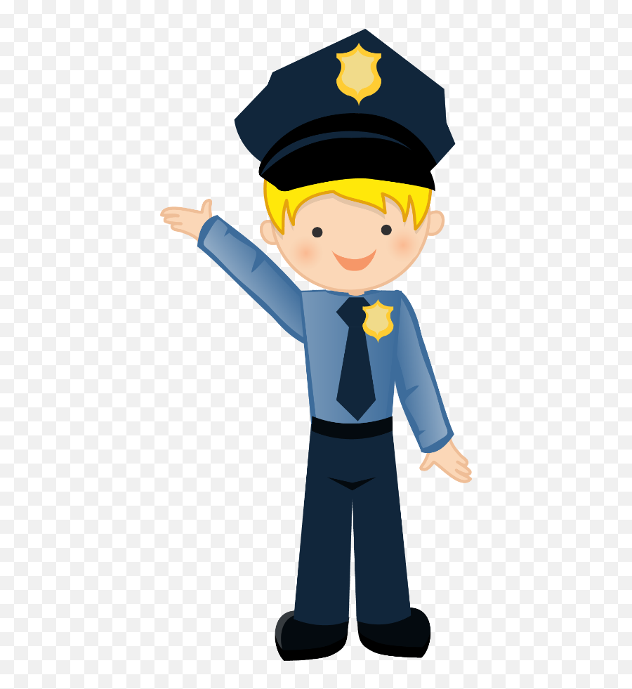Clipart Kids Police Officer Clipart - Cute Police Man Clipart Emoji,Police Officer Clipart
