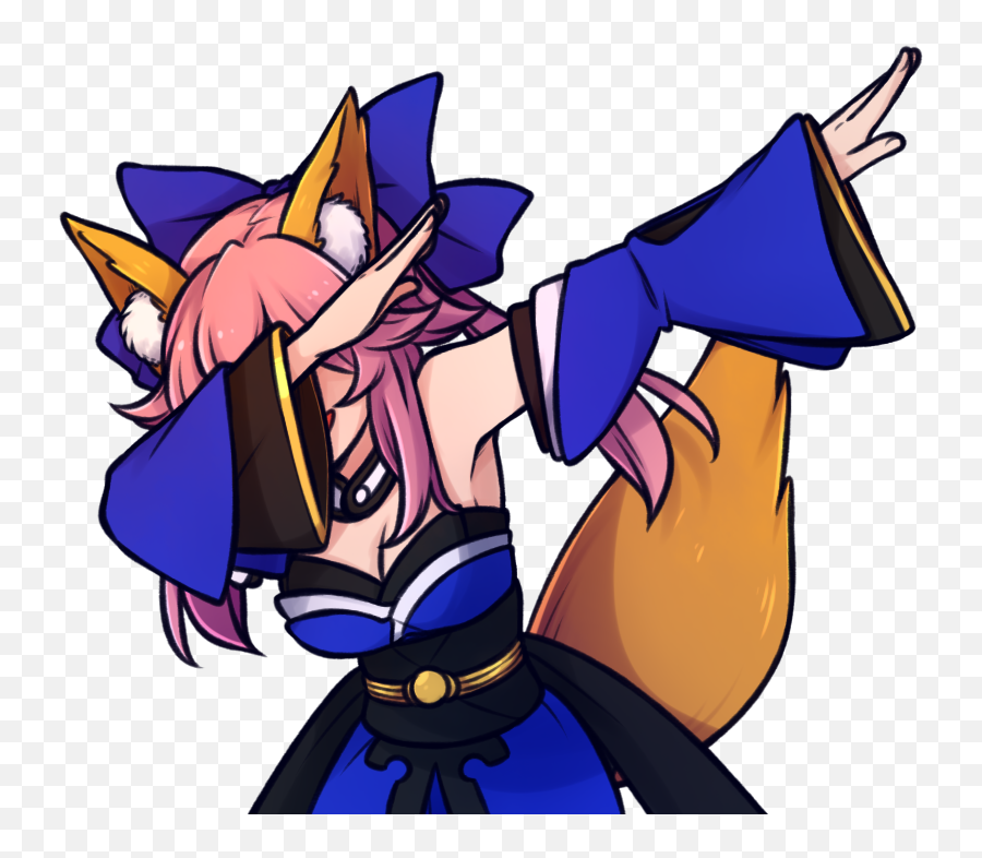 Tamamo Dabbing The Dab Know Your Meme Emoji,Squidward Dab Png