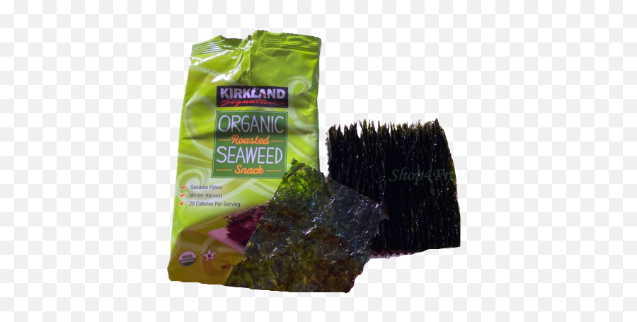 10 17 G Kirkland Signature Organic Roasted Seaweed Snack Emoji,Kirkland Signature Logo