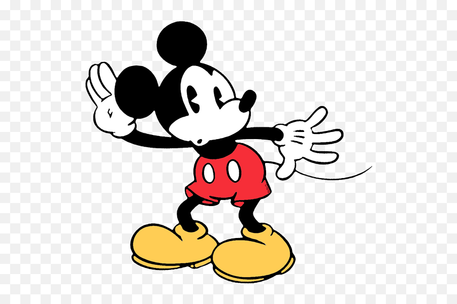 Classic Mickey Mouse Clip Art 2 - Disney Character Listening Emoji,Listening Clipart
