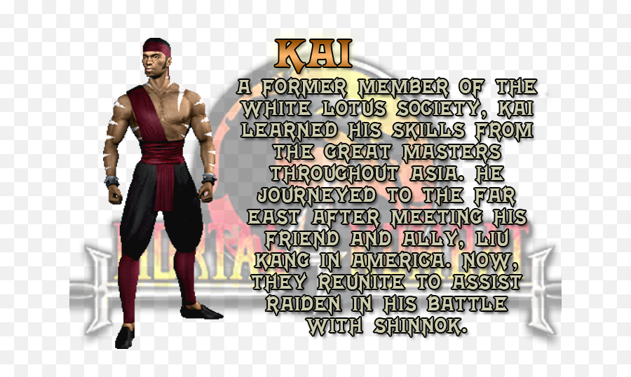 Download Hd Kai - Mortal Kombat 4 Kai Transparent Png Image Emoji,Kai Png