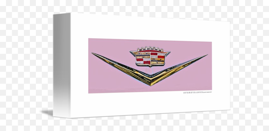 1957 Cadillac Hood Emblem Pink - 1969 Cadillac Emblem Wall Emoji,Cadillac Logo
