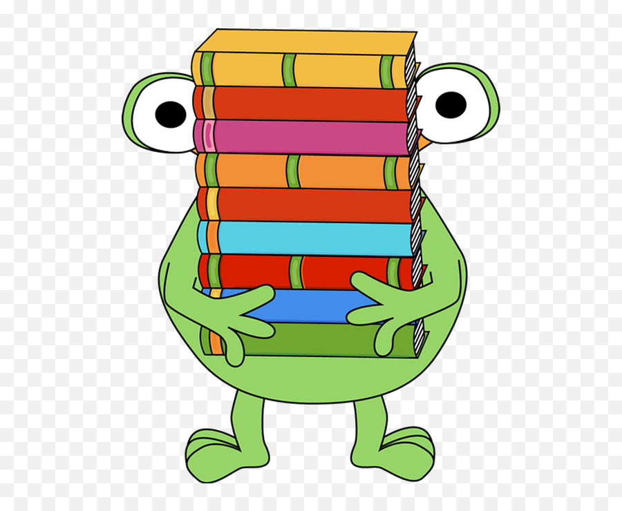 Monster Reading Clipart - Monsters Books Clipart Emoji,Stack Of Books Clipart