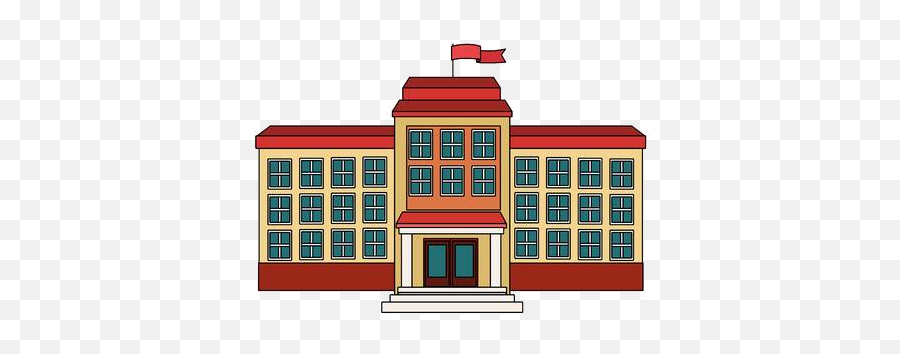 High School Building - School Building Png Emoji,High School Clipart