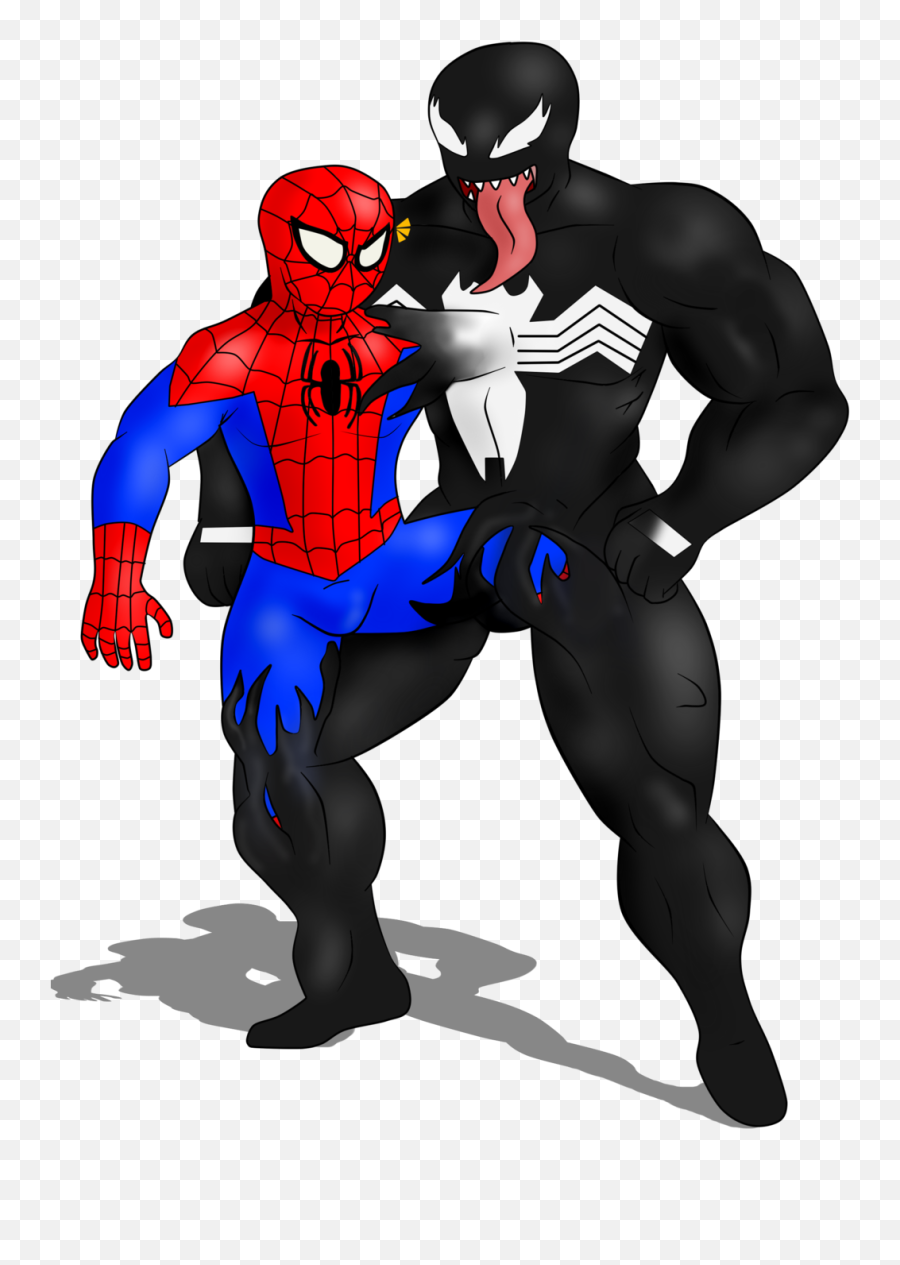 29 Spiderman Vs Venom By B12a - Spiderman Vs Big Venom Spider Man Venom Png Emoji,Venom Png