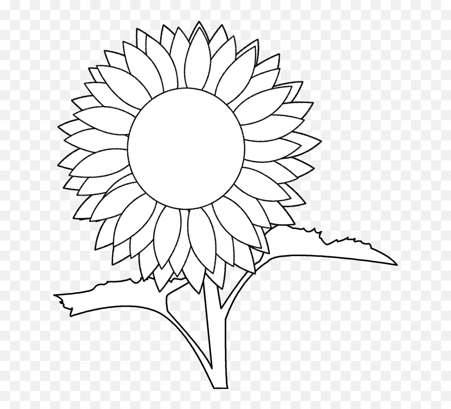 Sunflower Printable Template - Clipart Best Escarapela Nacional De Chile Emoji,Sunflower Clipart Black And White