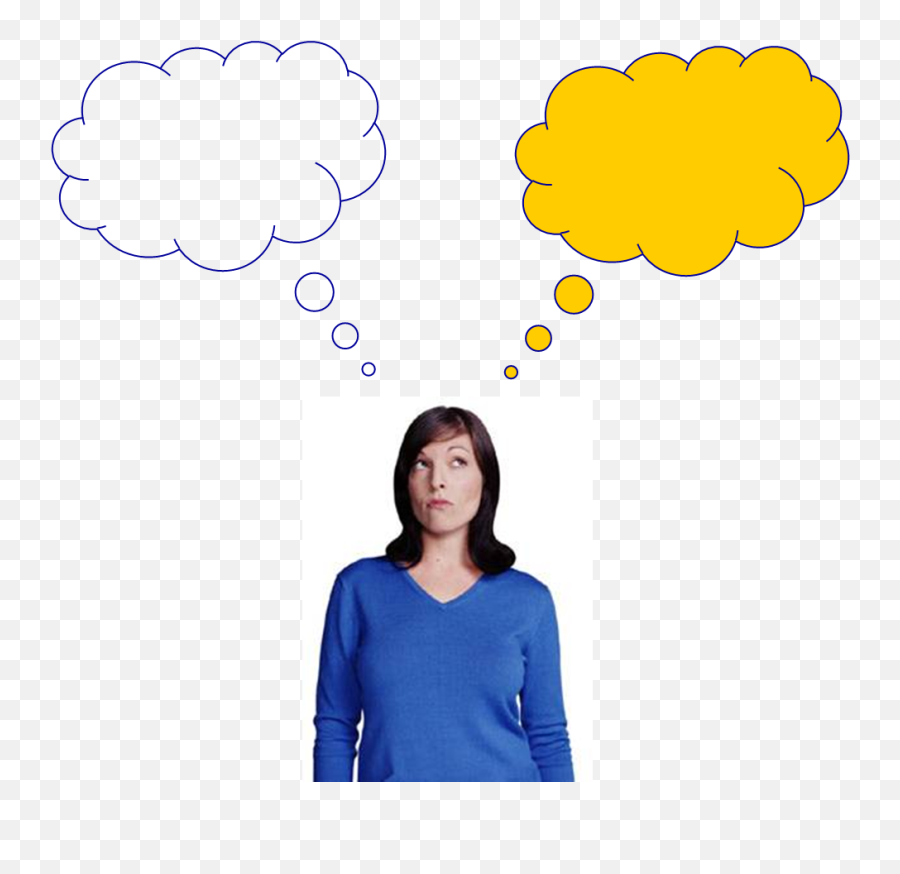 Picture - Thought Bubble Someone Thinking Emoji,Person Thinking Clipart