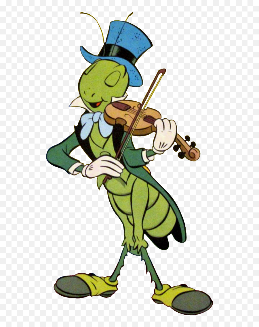 Download Hd Violin Clipart Grasshopper - Grasshopper Playing Grasshopper Violin Clipart Emoji,Grasshopper Clipart