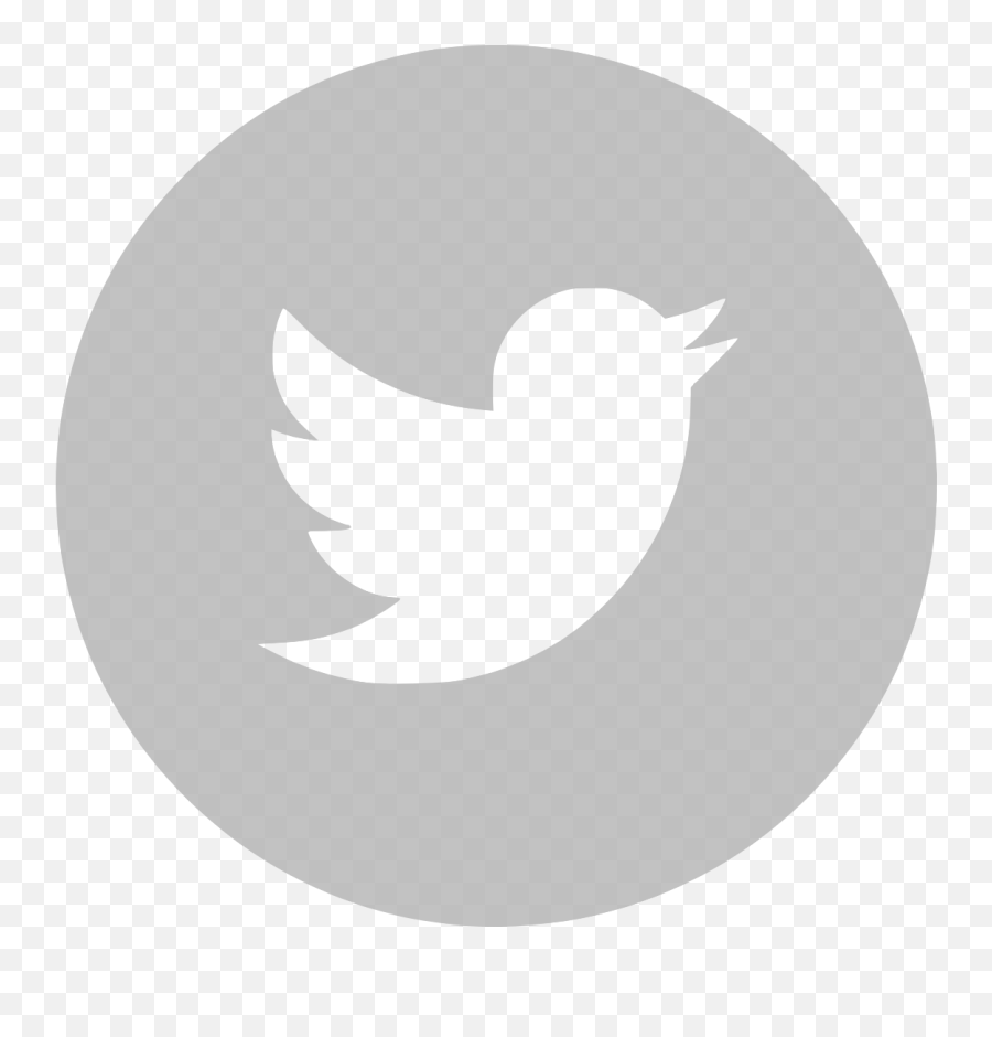 Facebook Logo Grey Round Png Image With - Twitter App Emoji,Twitter Logo Png