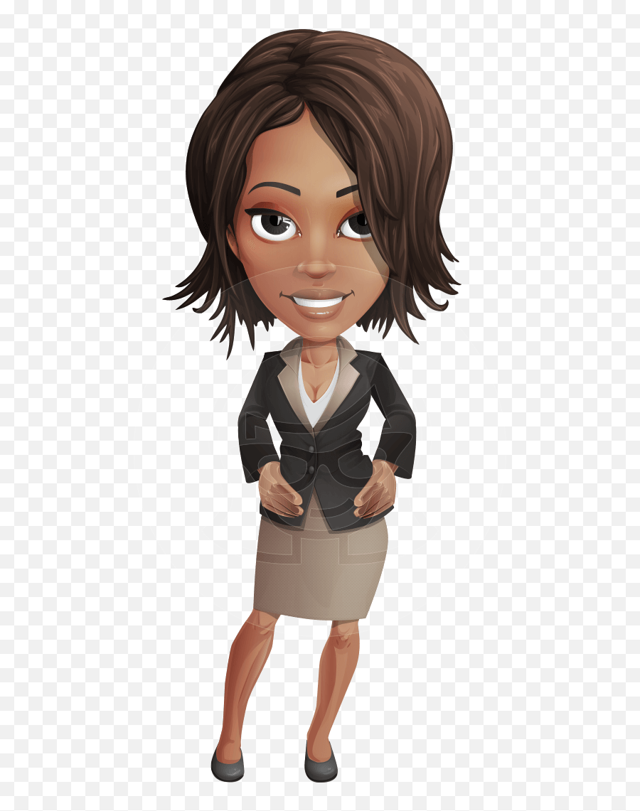 Vector Office Woman Cartoon Character Aka Kim The Office - Kim The Office Lady Emoji,Black Girl Clipart
