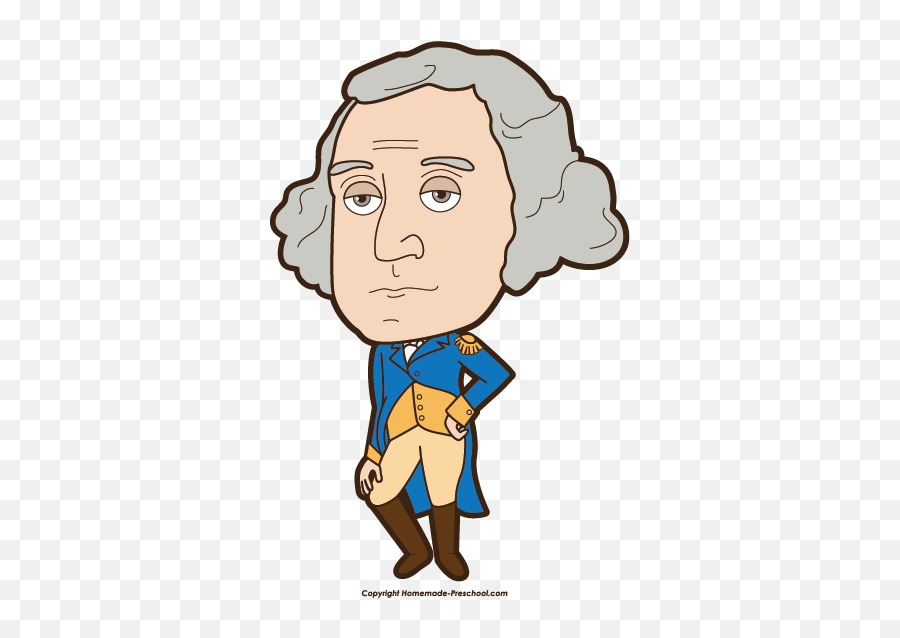 Clipart George Washington Cartoon - George Washington Clip Art Emoji,George Washington Clipart