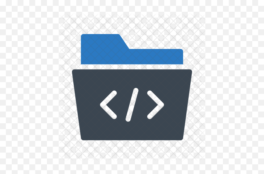 Coding Folder Icon Of Flat Style - Programming Languages Folder Icon Emoji,Folder Icon Png