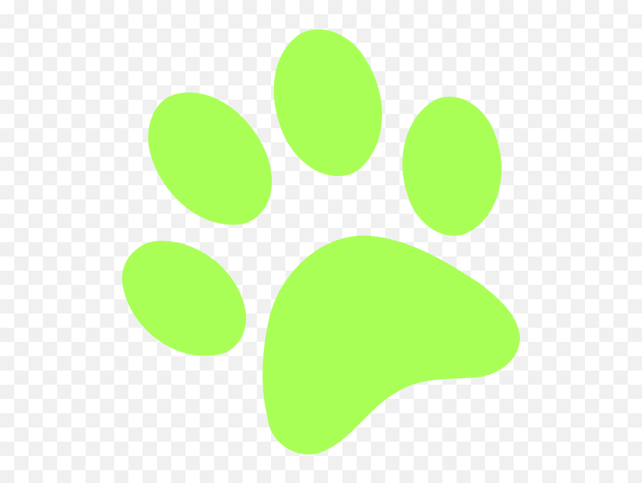 Pawprint Clipart Logo Pawprint Logo - Lime Green Paw Print With Black Background Emoji,Paw Print Logo
