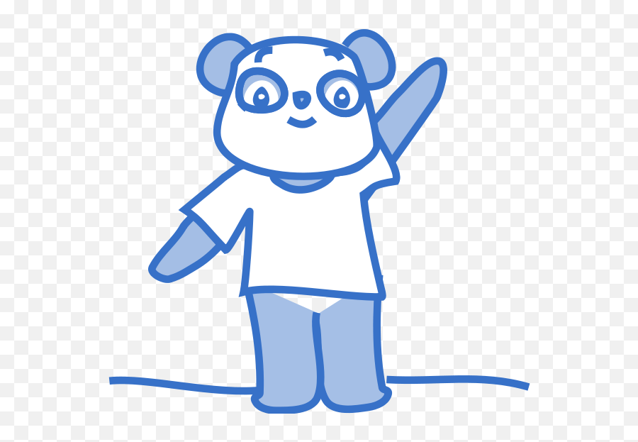 Happy Panda Png Clip Art Happy Panda - Clip Art Emoji,Panda Clipart