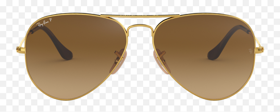 Ray Ban Aviator Gold Brown Gradient Polarized Off 78buy - Aviator Ray Ban Polarised Sunglasses Emoji,Transparent Gradient