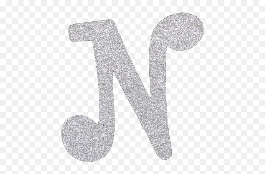 Silver Glitter Letter N - National Gallery Singapore Emoji,Silver Glitter Png