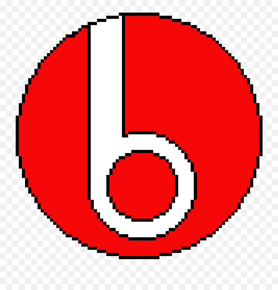 Pixilart - Beats Logo By Chipdoge Dot Emoji,Beats Logo
