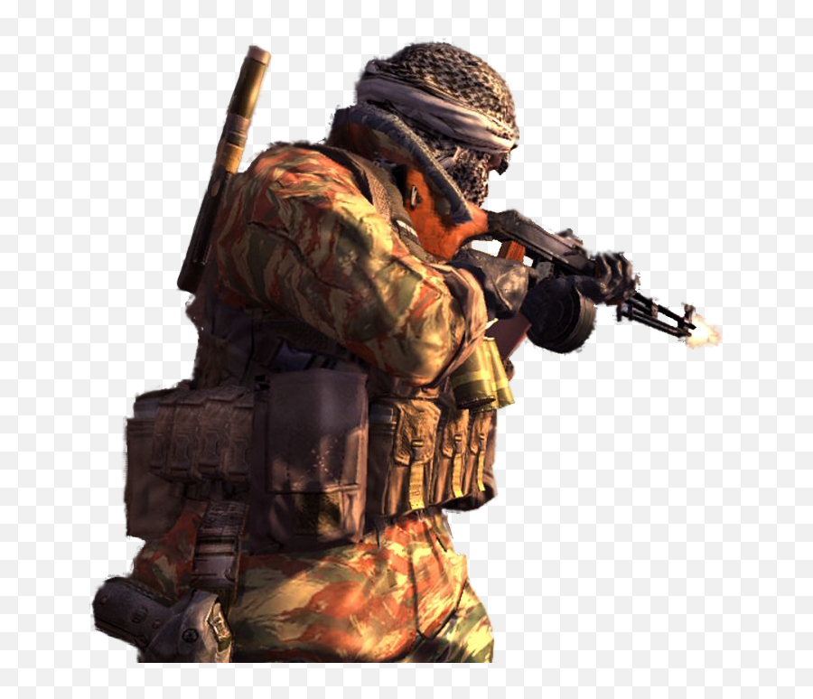 Download Terrorist Firing Evo Evolutionary - Call Of Duty Terrorist Cod Png Emoji,Call Of Duty Modern Warfare Png