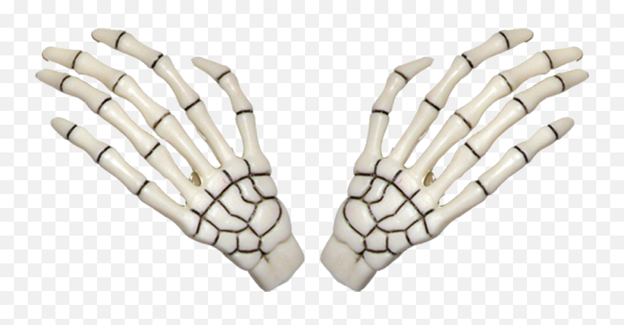 Skeleton Hand - Kreepsville 666 White Skeleton Bone Hands Kreepsville 666 Skeleton Bone Hand Hairslides Emoji,Skeleton Hand Png