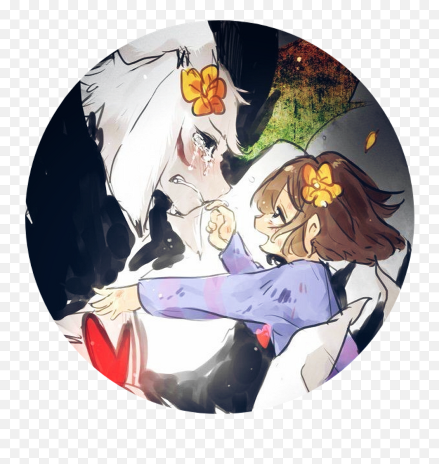 Download Hd Undertale Frisk Asriel Animegirl - Cartoon Emoji,Frisk Transparent