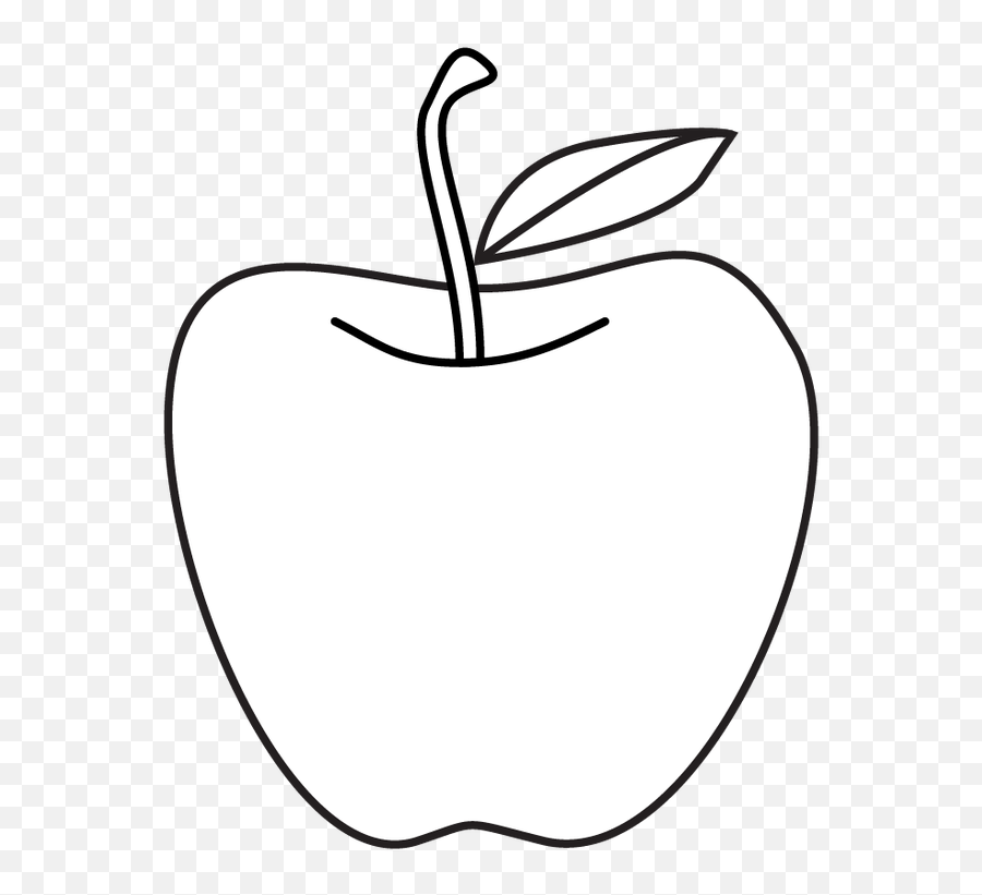 Library Of One Apple Png Free Library - Pencil Green Apple Drawing Emoji,Apple Clipart Black And White