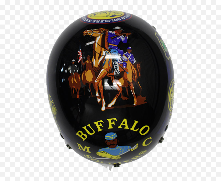 Buffalo Soldiers Motorcycle Helmet Emoji,Buffalo Soldiers Logo