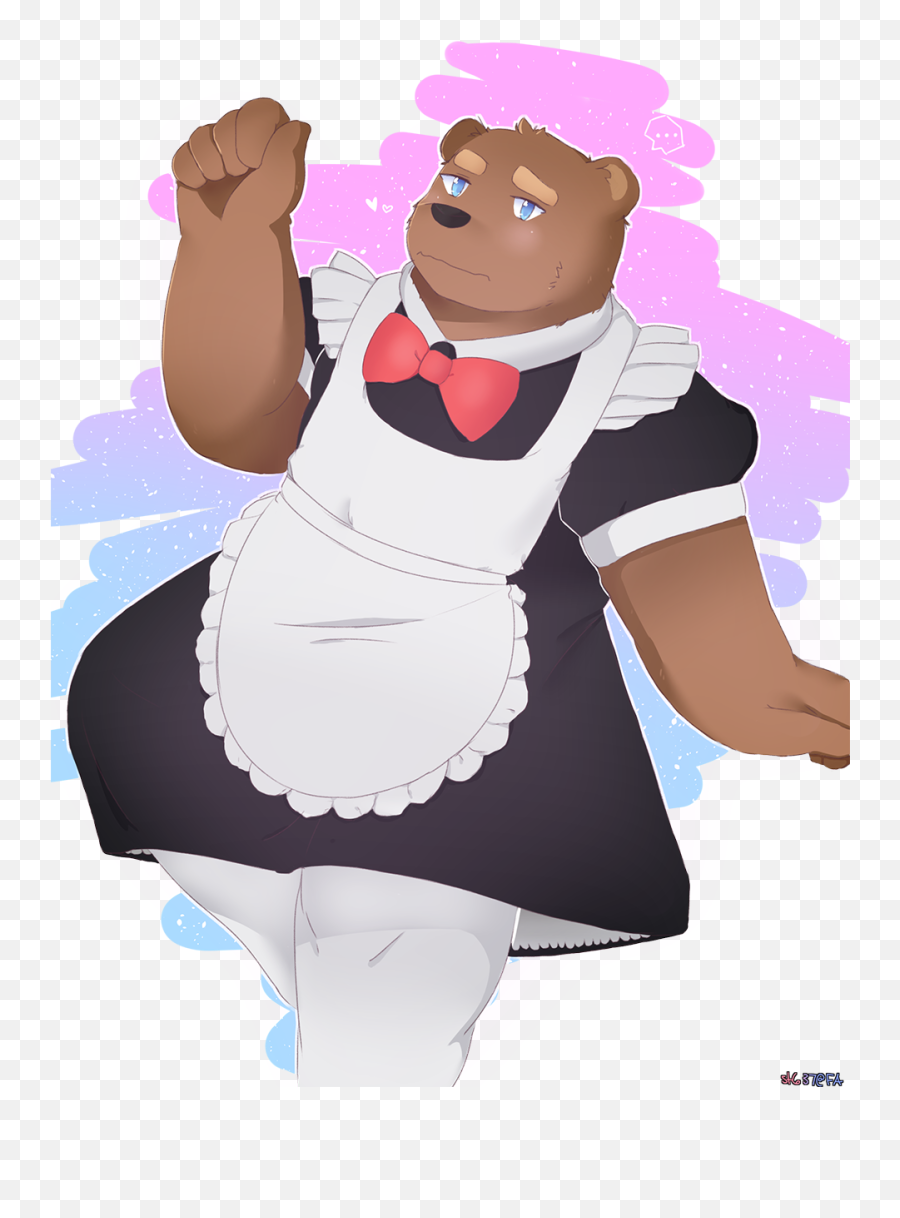 Maid Bear By St637 - Fur Affinity Dot Net Emoji,Maid Clipart