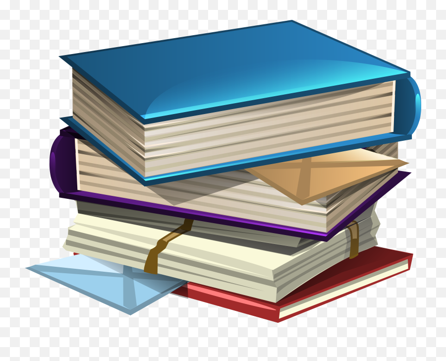 Book Clip Art - School Books Clipart Image Png Download Emoji,Free Clipart Book