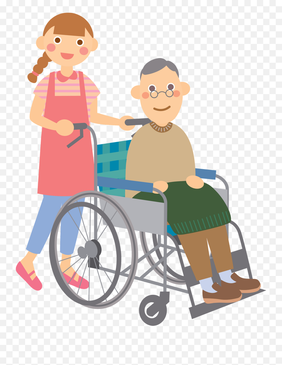 Nursing Care For An Elderly Man Clipart Free Download Emoji,Old People Clipart