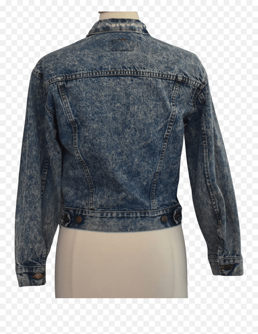 80u0027s Acid Wash Denim Jacket By Leviu0027s Emoji,Ripped Jeans Png
