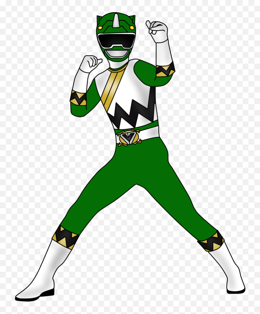 Green Power Ranger Cartoon - Clip Art Library Emoji,Red Power Ranger Clipart