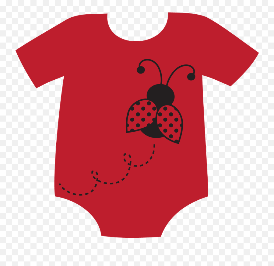 Clipart Baby T Shirt Clipart Baby T Shirt Transparent Free - Red Baby Boy Onesie Cartoon Png Emoji,T Shirt Clipart