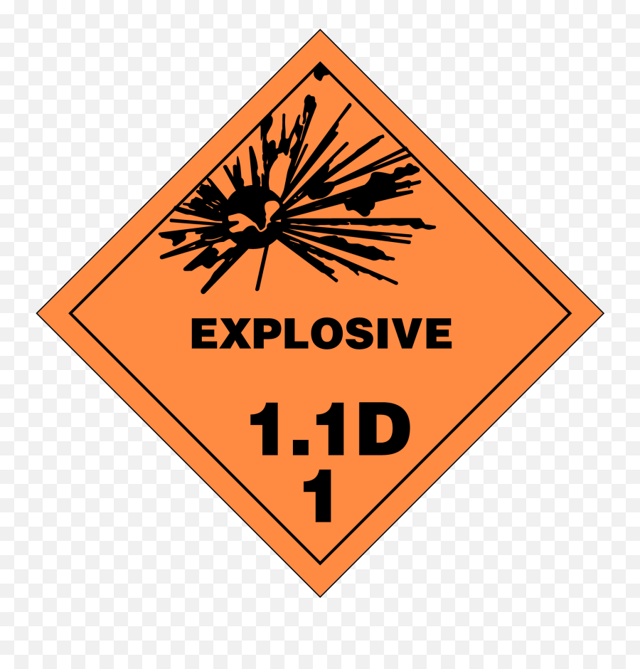 U - Explosives Label Emoji,Hazmat Logo