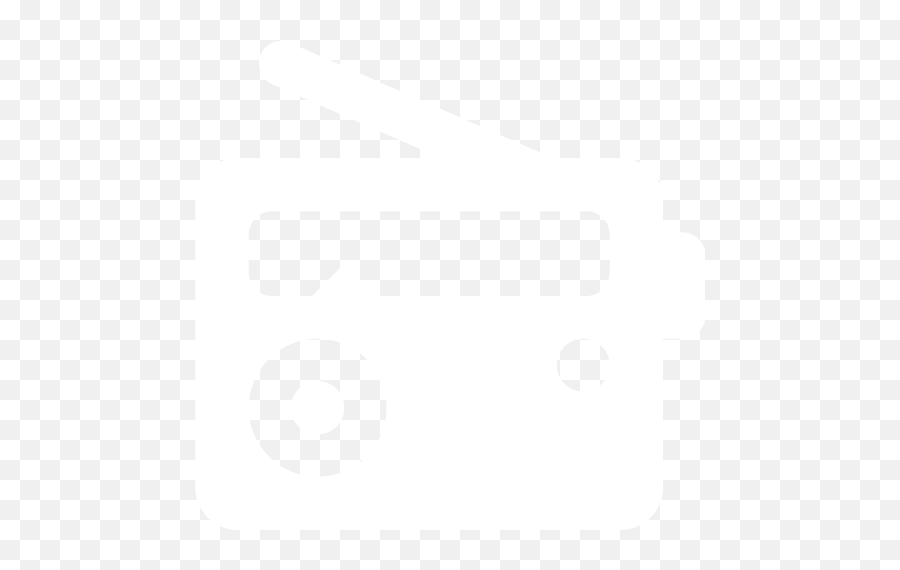White Radio 4 Icon - Radio White Icon Png Emoji,Radio Png