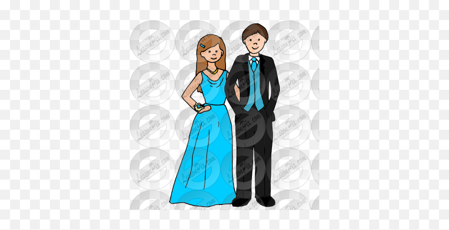 Prom Picture For Classroom Therapy - Floor Length Emoji,Prom Clipart