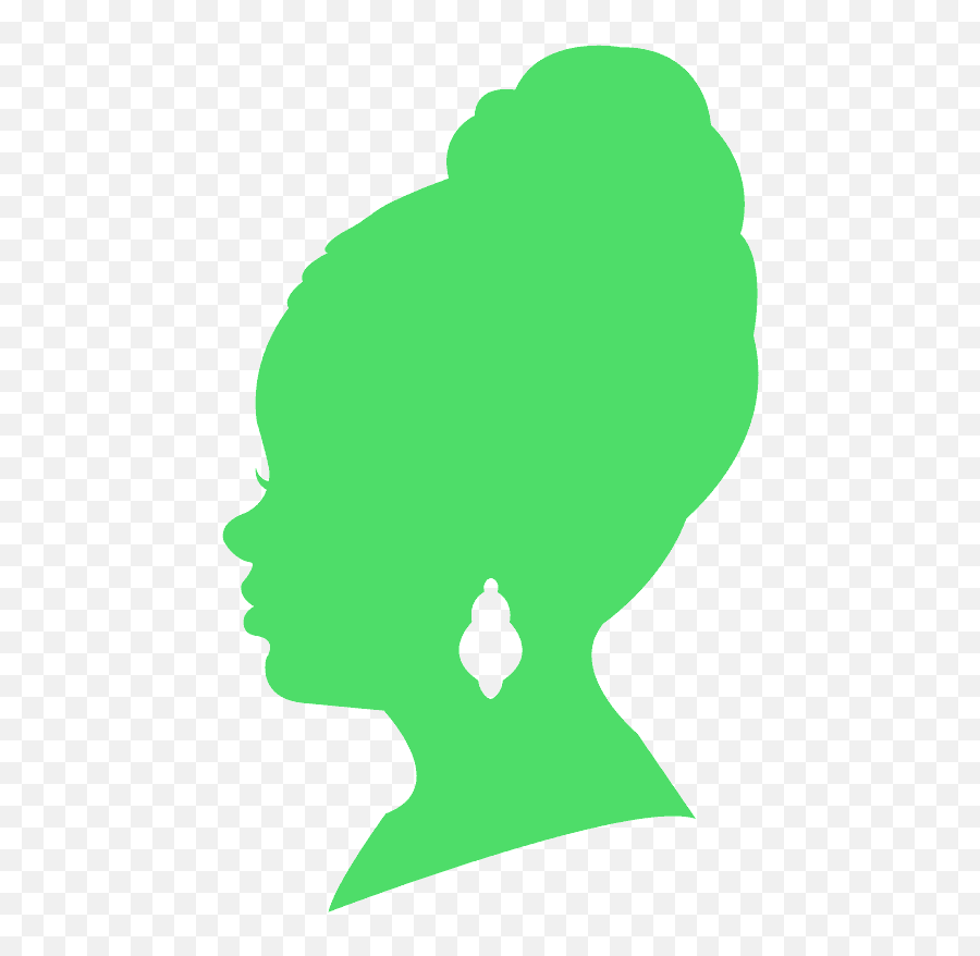 African American Woman Silhouette - African American Woman Silhouette Vector Emoji,African American Woman Clipart
