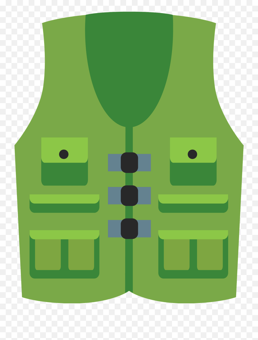 Fishing Vest Clipart - Sleeveless Emoji,Vest Clipart