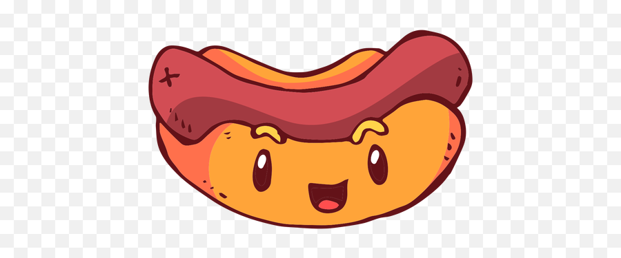 Hotdog Character Cartoon - Cschorro Quente Desenho Png Emoji,Hot Dog Transparent Background