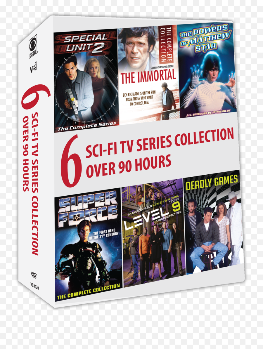 6 Sci - Fi Tv Series Collection Over 90 Hours 8020 Power Of Matthew Star Dvd Emoji,Transparent (tv Series)