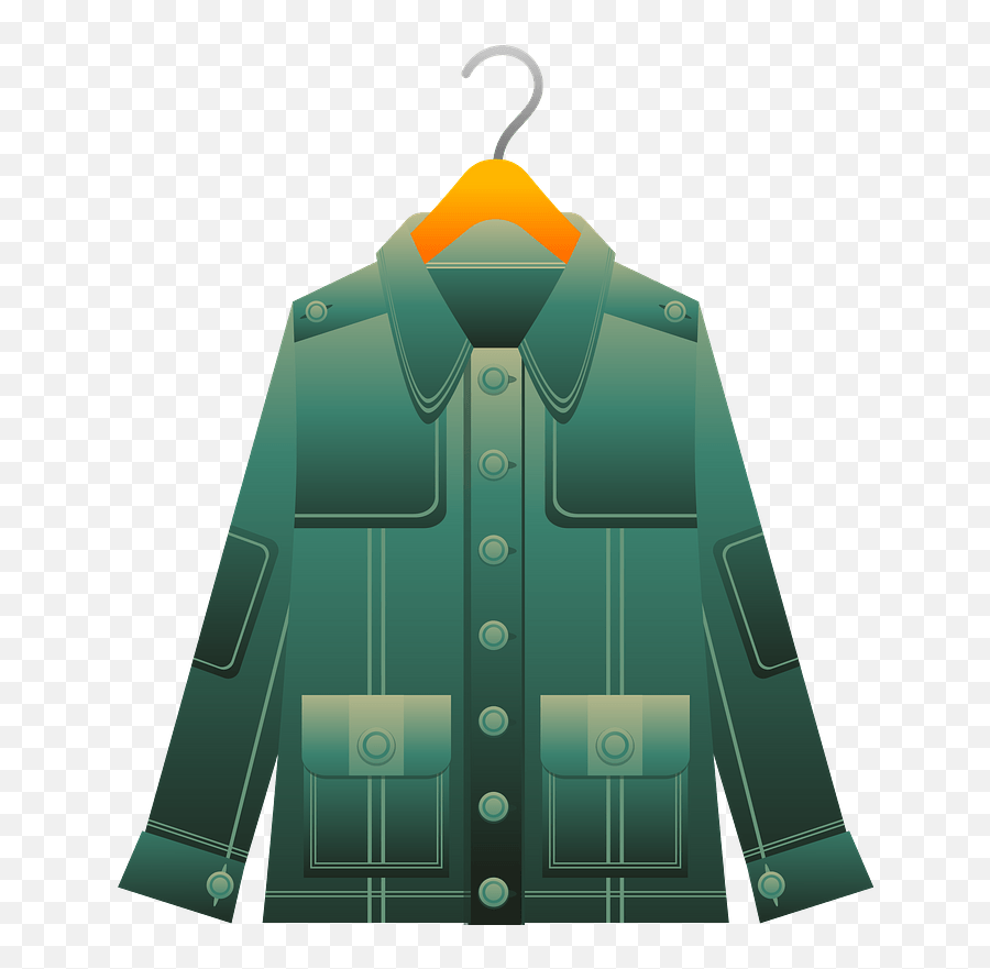 Jacket Clipart Free Download Transparent Png Creazilla - Long Sleeve Emoji,Hanger Clipart