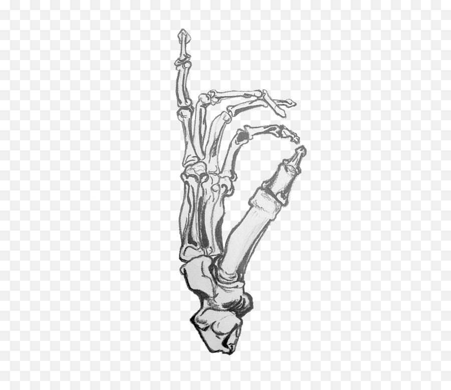 Skeleton Hand Baby Onesie - Vertical Emoji,Skeleton Hand Png