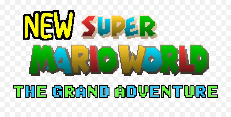 Wip New Super Mario World - The Grand Adventure New Logo Vertical Emoji,Super Mario World Logo