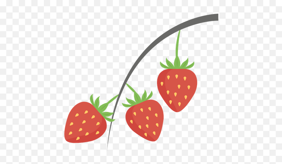 Free Strawberries In Garden Icon Of Flat Style - Available Fresh Emoji,Strawberries Png