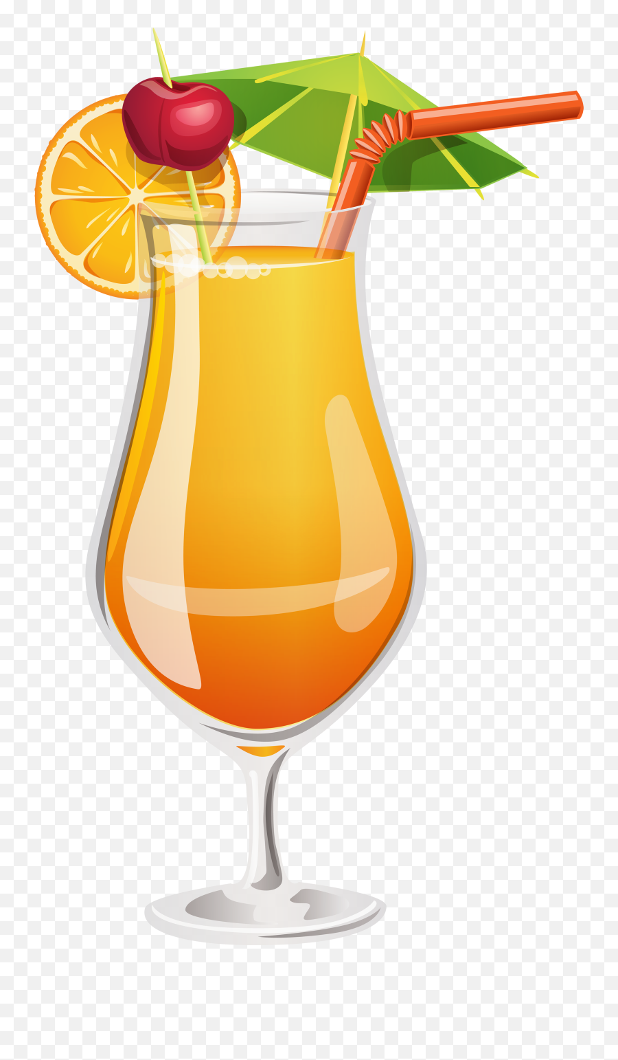 Download Orange Cocktail Png Clipart - Tequila Sunrise Clip Summer Cocktail Png Emoji,Sunrise Clipart