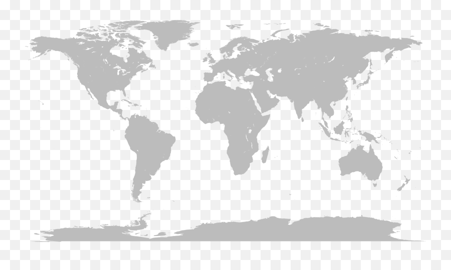 World Map Blank Without Borders - World Map Without Borders Emoji,World Map Png