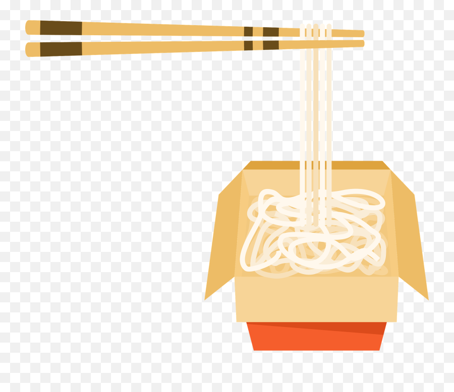 Noodles In Box Clipart Emoji,Noodle Clipart