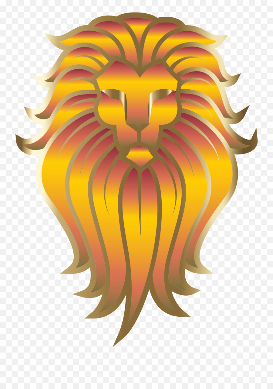 Download Hd This Free Icons Png Design Of Chromatic Lion Emoji,Lion Face Png