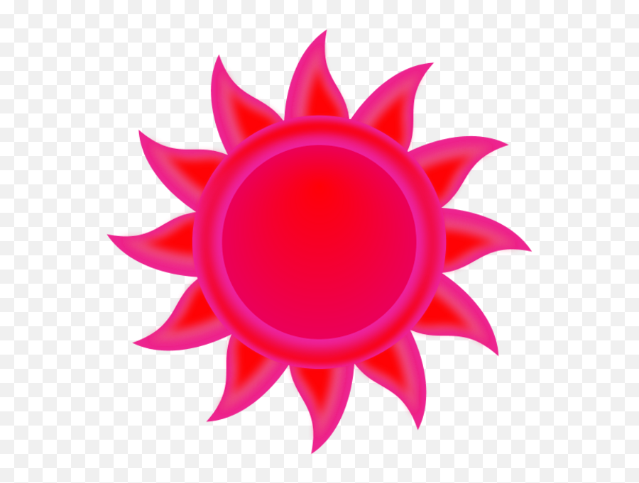 Red Sun Clip Art Clipart Free Download - Free Sun Png Emoji,The Sun Png