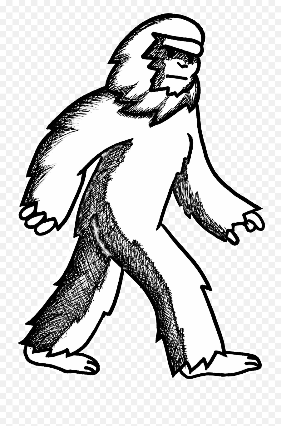 Bigfoot Cartoon Clip Art 1 Emoji,Bigfoot Clipart