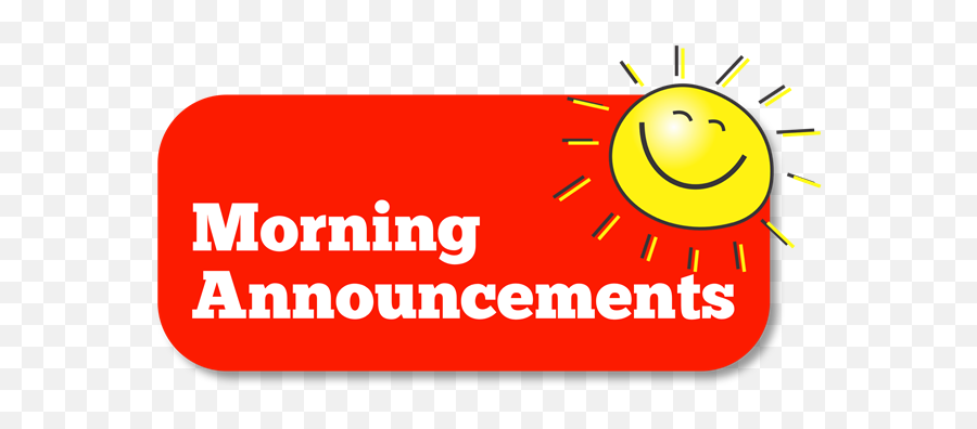 Johnson Elementary - Morning Announcements Emoji,Announcement Clipart